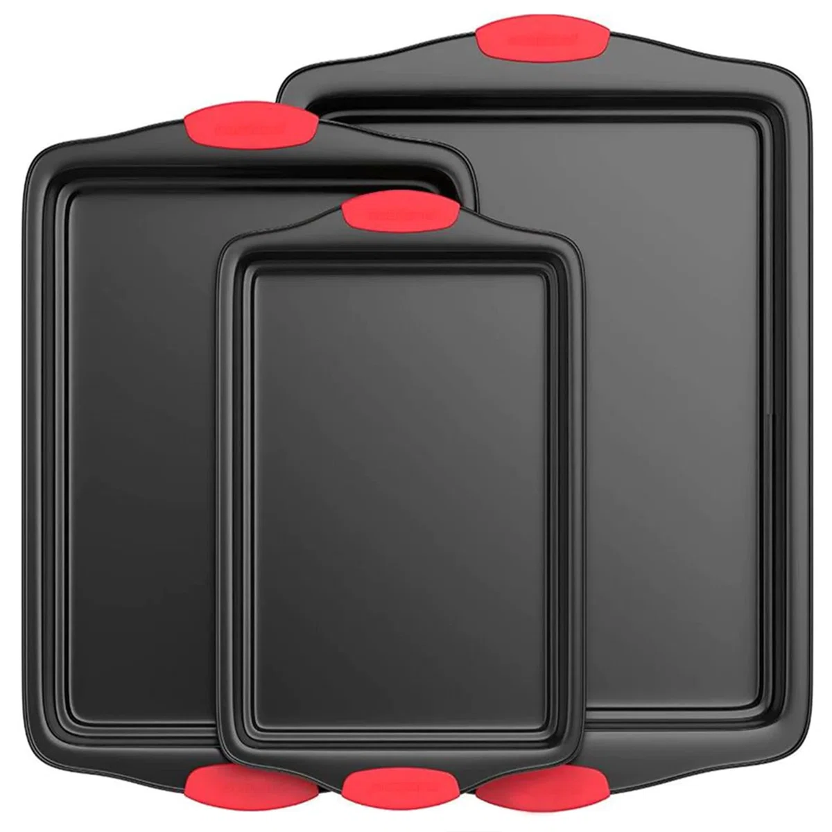 NutriChef 3 Piece Non-Stick Steel Bakeware Set